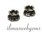 1 Sterling Zilveren kralenkapje ca. 6x4mm, Hobby en Vrije tijd, Kralen en Sieraden maken, Verzenden, Nieuw, Tussenstuk of Tussenkraal