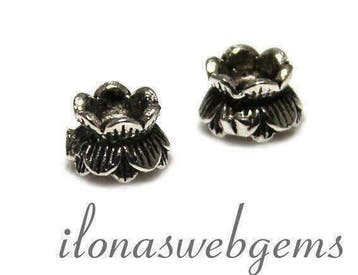 1 Sterling Zilveren kralenkapje ca. 6x4mm, Hobby & Loisirs créatifs, Fabrication de Perles & Bijoux, Verzenden, Tussenstuk of Tussenkraal