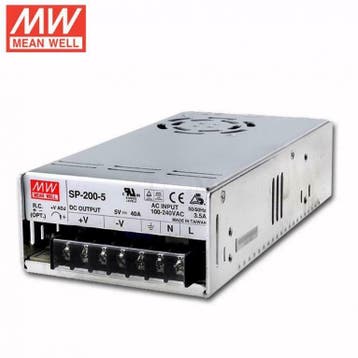 5volt 40A Single Output Switching 200W voeding - Mean, Télécoms, Verzenden