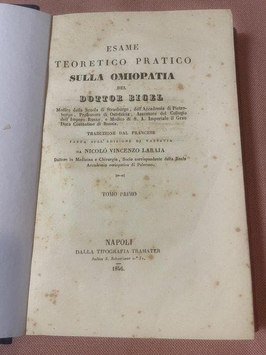 Gérard-Joseph-Marie Bigel - Esame teoretico pratico sulla, Antiek en Kunst, Antiek | Boeken en Manuscripten
