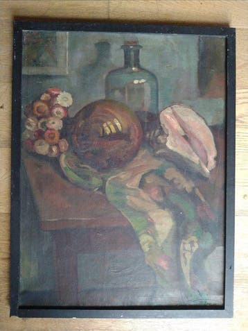 A. Janssens (XX) - Stilleven met schelp