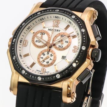 MERCURY - Swiss Made Watch - ME1070-RBX-S-7 - Black Rubber