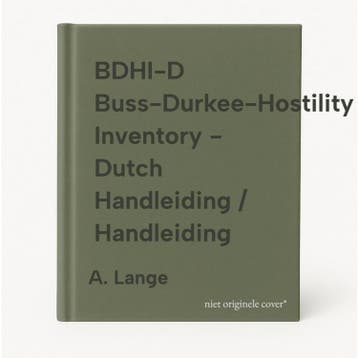 BDHI-D Buss-Durkee-Hostility Inventory - Dutch Handleiding /, Boeken, Verzenden, Gelezen, A. Lange
