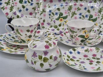 Queens China – Kaffee- und Teeservice „Country Meadow“ –