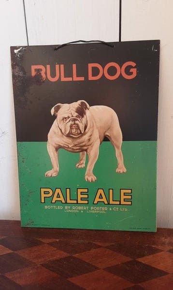 Pale Ale - Schuybroek - Reclamebord - buldog - Metaal