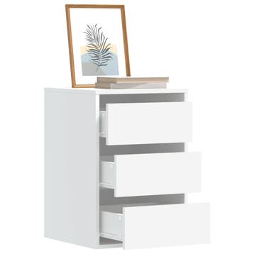 vidaXL Ladekast 40x41x58 cm bewerkt hout wit, Verzenden, Nieuw