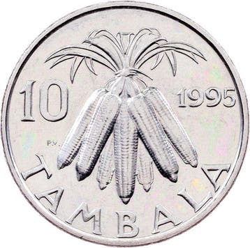 Malawi. 10 Tambala 1995 (Zonder minimumprijs)