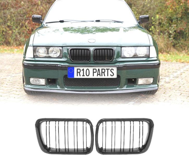 DOUBLE CALANDRE BMW E36 96-99 NOIR BRILLANT, Autos : Pièces & Accessoires, Carrosserie & Tôlerie, Envoi