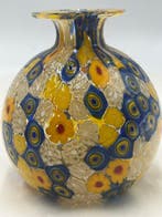Livio Campanella - Vaas - Muranoglas - Vaas met gekleurde