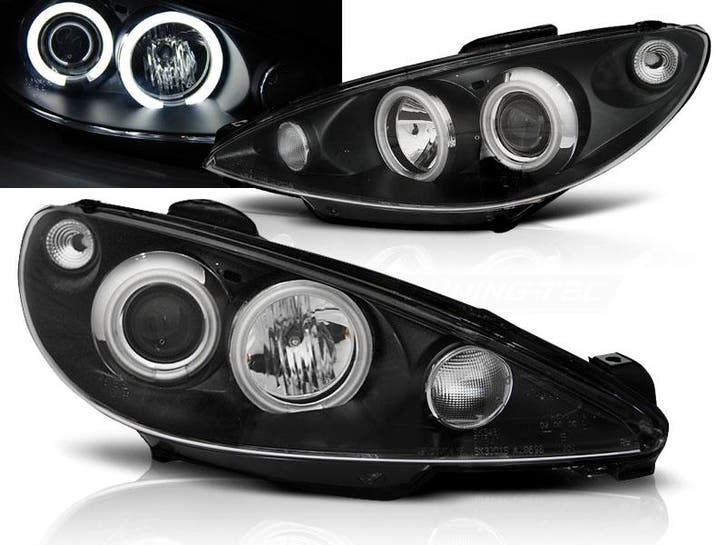 Koplampen | geschikt voor Peugeot 206 2002-2009 | CCFL | zwa, Auto-onderdelen, Verlichting, Nieuw, Peugeot, Verzenden
