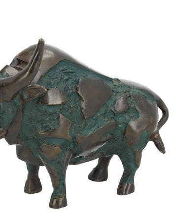 Beeldje - bison - Brons