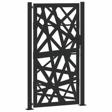 Design Poort zwart - Tweede kansje, OP = OP (tuinpoort), Verzenden, Zo goed als nieuw, Looppoort, 150 tot 200 cm