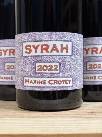 2022 Maxime Crotet - Syrah - Wijn uit Frankrijk - 6 Flessen