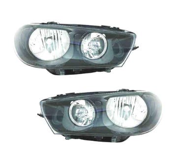 PHARES POUR VOLKSWAGEN VW SCIROCCO 08-14 FOND NOIR, Verzenden