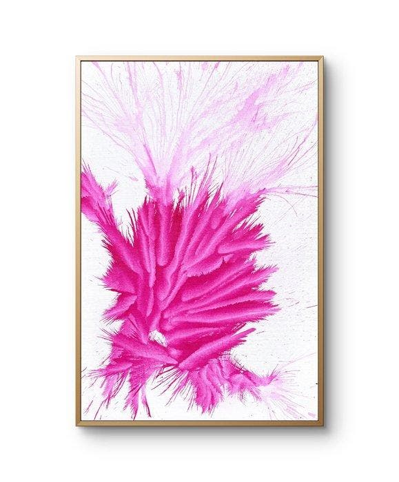 MARENA - Echoes / Raspberry Burst / 152 / (Stretcher Frame, Antiquités & Art, Art | Peinture | Moderne