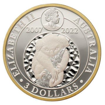 Australië. 3 Dollars 2022 - Australian Koala 15th