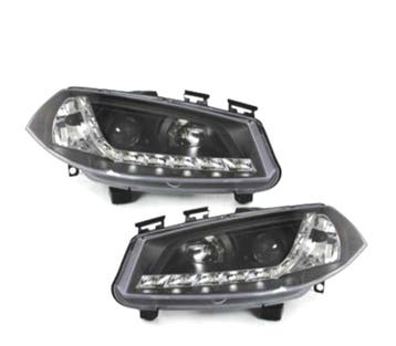 Phares Avant Pour Renault Megane 03-06  Diurne Noir, Verzenden