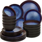 tectake Serviesset Mare van aardewerk, voor 6 personen - 24, Maison & Meubles, Cuisine | Vaisselle, Verzenden