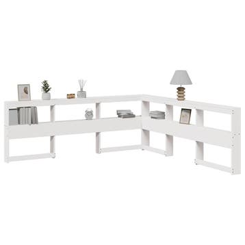 vidaXL Boekenkast Hoofdeinde L-vormig 200 cm massief, Verzenden, Nieuw