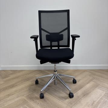 ergonomische bureaustoel gaasrug, zwart, Ergonomisch, Gebruikt, Zwart, Bureaustoel