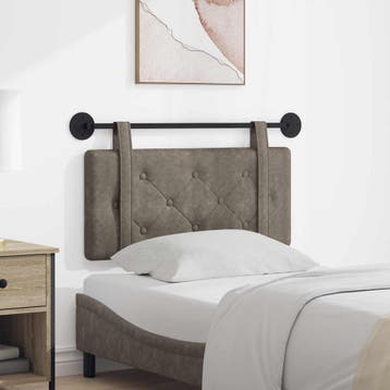 vidaXL Hangend hoofdbord Grijs Antiek PU, Verzenden, Nieuw