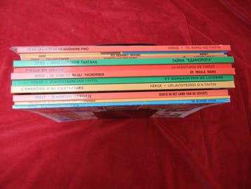 Tintin - Ensemble de 11 Albums en langues étrangères +, Boeken, Nieuw