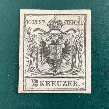 Oostenrijk 1850 - 2 Kreuzer Adelaar - MNG - Michel 2Y, Postzegels en Munten, Postzegels | Europa | Oostenrijk, Gestempeld