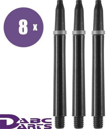 Nylon Dart Shafts Zwart - 8 sets, Sport en Fitness, Darts, Ophalen of Verzenden, Nieuw, Shafts