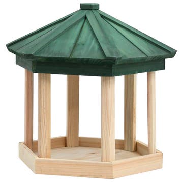 vidaXL Vogelvoeder achthoekig 33x30 cm massief vurenhout, Verzenden, Nieuw