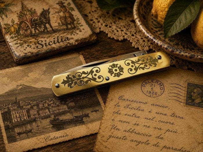 Fraraccio Fraraccio “Siciliano” – Coltello tradizionale, Antiek en Kunst, Antiek | Keukengerei