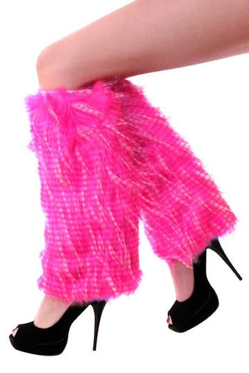 KIMU® Roze Beenwarmers Bont Nepbont Faux Fur Spirit Burning, Kleding | Dames, Ophalen of Verzenden, Nieuw