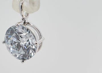Zonder minimumprijs - Hanger - 14 karaat Witgoud - 2.50ct.