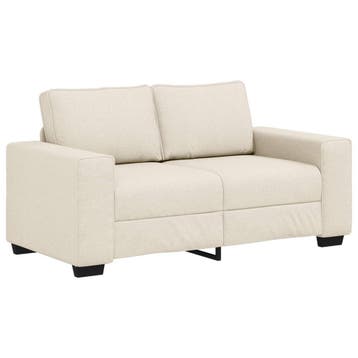 vidaXL 2-Zits Sofa Beige 160 cm Linnenmix Stoffen, Verzenden, Nieuw
