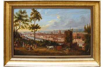 Gabriele Carelli (1820-1900) - Veduta di Firenze
