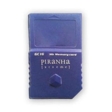 Memory Card 16MB GC Zwart/Blauw Piranha, Games en Spelcomputers, Spelcomputers | Nintendo GameCube, Ophalen of Verzenden, Zo goed als nieuw