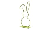 Metalen Frame Haas hangend oor op voet Lime Groen 29 cm