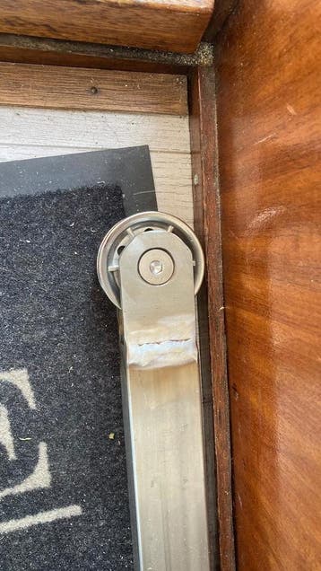 Rvs schijf met messing bus 50mm, Tuin en Terras, Verzenden, Nieuw
