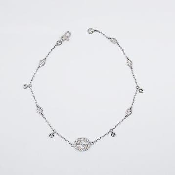 Gucci - Bracelet - 18 carats Or blanc - 0.20ct. tw. Diamant, Bijoux, Sacs & Beauté