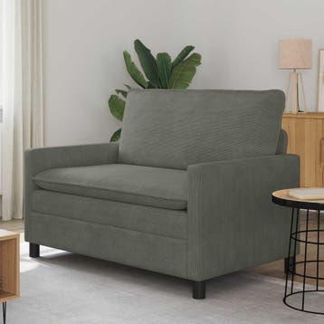 vidaXL bank / zetel Lichtgrijs 126 x 81 x 87,5 cm Stof, Verzenden, Nieuw