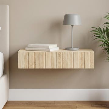 vidaXL Wandgemonteerde Zijtafel Sonoma Eiken 87,5 x 34,5 x, Huis en Inrichting, Kasten | Overige, Verzenden, Nieuw