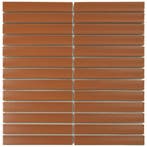 Wand Mozaïek Tegels Kitkat Factory Keramiek Roestbruin -..., Nieuw, Ophalen of Verzenden, 20 tot 40 cm, 10 m² of meer