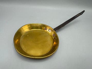 Pan - Koper, IJzer - antieke koperen pan