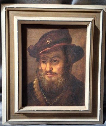 Franz Schoormans (1929-1982) - Man met hoed, naar Rembrandt, Antiquités & Art