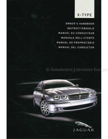 2005 JAGUAR X-TYPE INSTRUCTIEBOEKJE FRANS