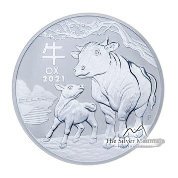 1 kilo zilveren Lunar munt Year of the Ox 2021