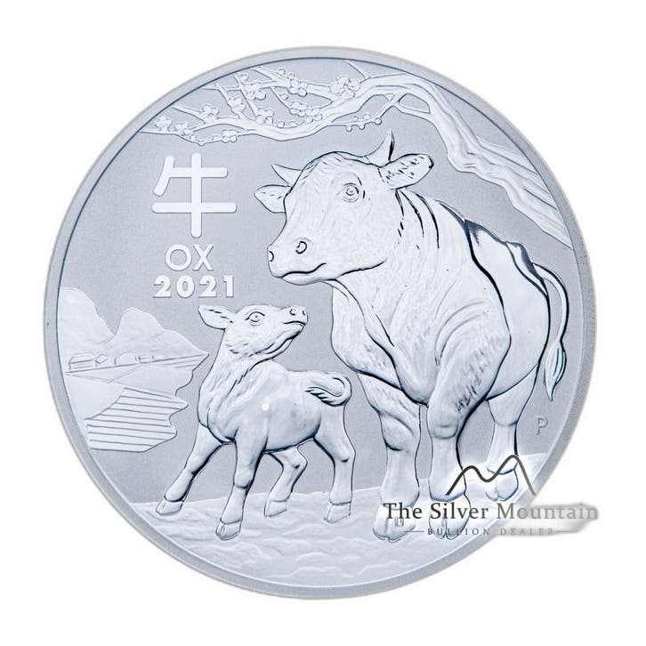 1 kilo zilveren Lunar munt 2021, Timbres & Monnaies, Métaux nobles & Lingots
