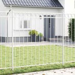 vidaXL Heckelement ASSEN Wit 170 x 200 cm Staal, Tuin en Terras, Verzenden, Nieuw