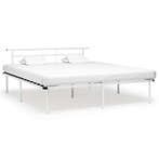 vidaXL Bedframe metaal wit 180x200 cm, Verzenden