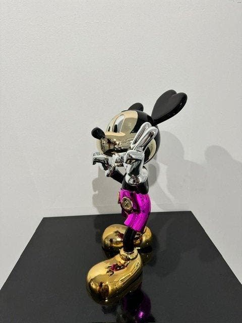 Van Apple - World Love - Mickey Pink, Antiek en Kunst, Kunst | Schilderijen | Modern