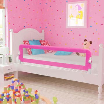 vidaXL Kinderbedhekjes 2 st 150x42 cm roze, Verzenden